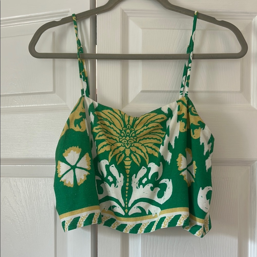 Antonio Melani Callista Square Neck Linen Tank